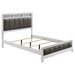 Barzini California King Upholstered Panel Bed White image