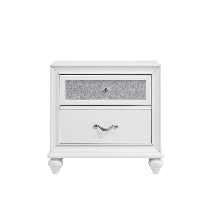 Barzini 2-drawer Nightstand White