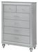 Galaxy Home Amber 6 Drawer Chest in Silver GHF-808857835819 image