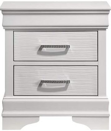 Galaxy Home Brooklyn 2 Drawer Nightstand in White GHF-733569236305 image