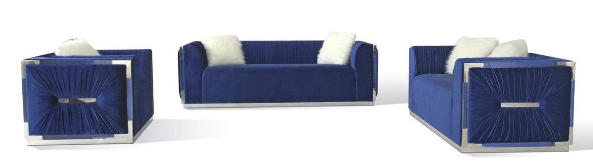 Galaxy Home Contempo Sofa in Blue GHF-808857521385