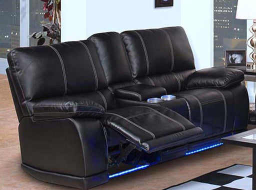 Galaxy Home Electron Power Recliner Loveseat in Black GHF-808857589897 image