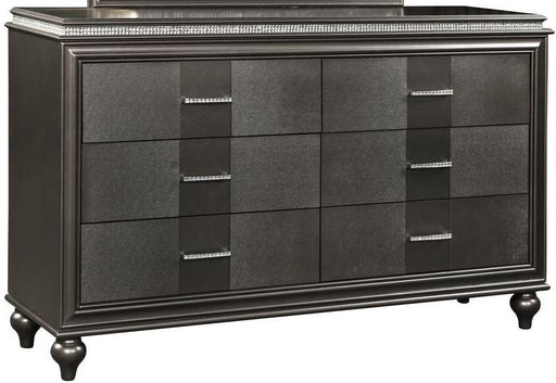 Galaxy Home Ginger 6 Drawer Dresser in Gunmetal Copper GHF-808857763143 image