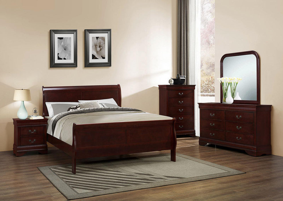 Galaxy Home Louis Phillipe 6 Drawer Dresser in Cherry GHF-808857970619