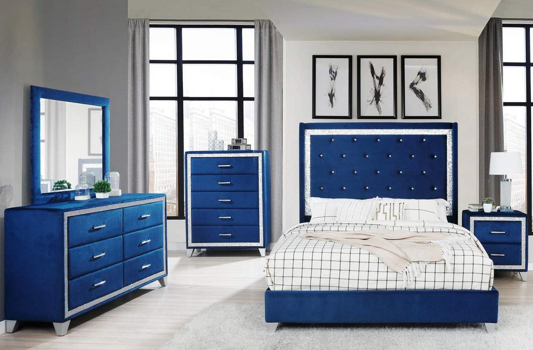 Galaxy Home Sapphire 6 Drawer Dresser in Navy GHF-808857948359