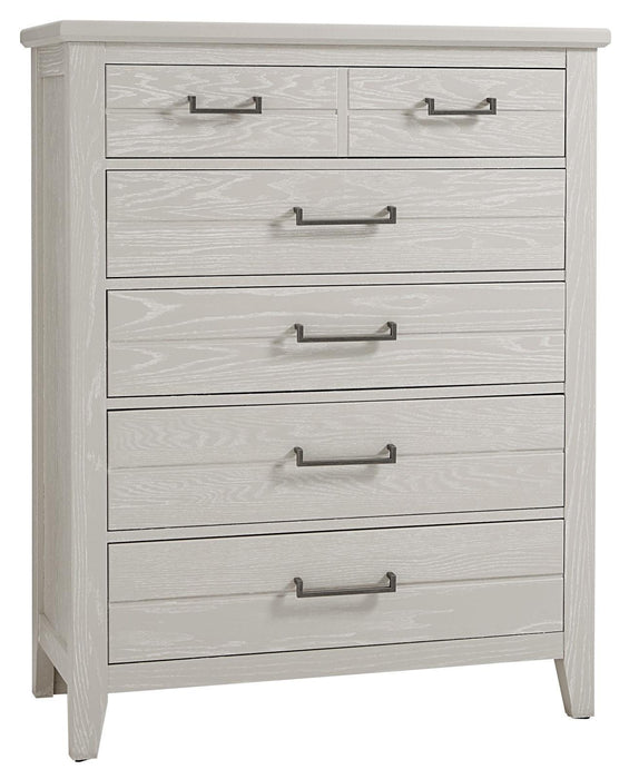 Vaughan-Bassett Passageways Oyster Grey 5 Drawer Chest in Oyster Grey image