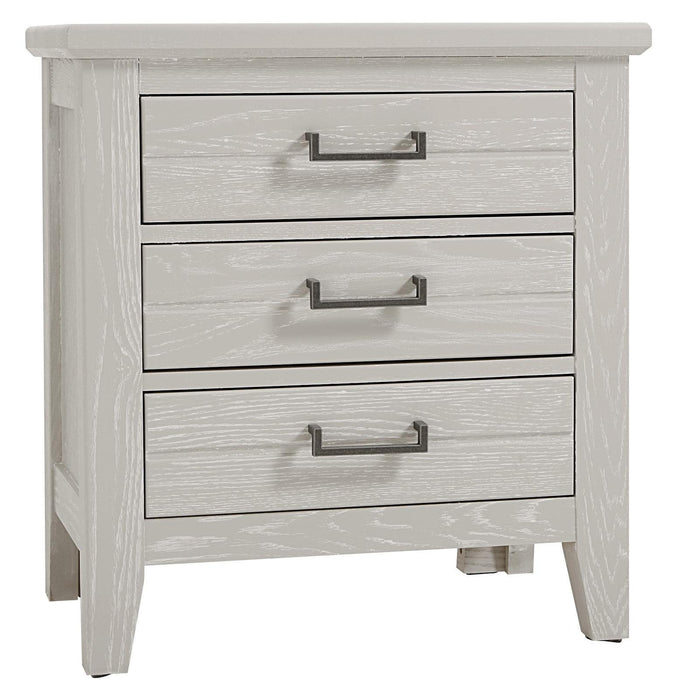 Vaughan-Bassett Passageways Oyster Grey 3 Drawer Nightstand in Grey image