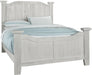 Vaughan-Bassett Sawmill King Arch Bed in Alabaster Two Tone image